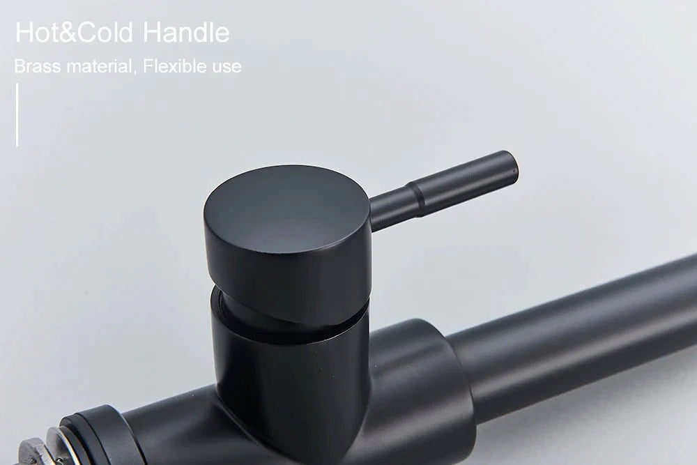 Midnight DualStream Single-Handle Pull-Out Kitchen Faucet with Hot/Cold Water Control