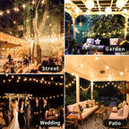 StarGlow G40: Vintage LED Globe String Lights