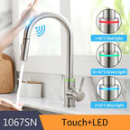 TouchSmart 360: Advanced Sensor Kitchen Faucet with Rotatable Touch Control Mixer