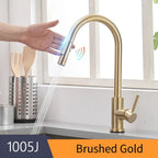 TouchSmart 360: Advanced Sensor Kitchen Faucet with Rotatable Touch Control Mixer