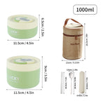 ThermoLunch Pro: Stainless Steel Bento Box Set with Insulated Bag - Portable and Heat Retaining