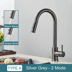 Midnight DualStream Single-Handle Pull-Out Kitchen Faucet with Hot/Cold Water Control