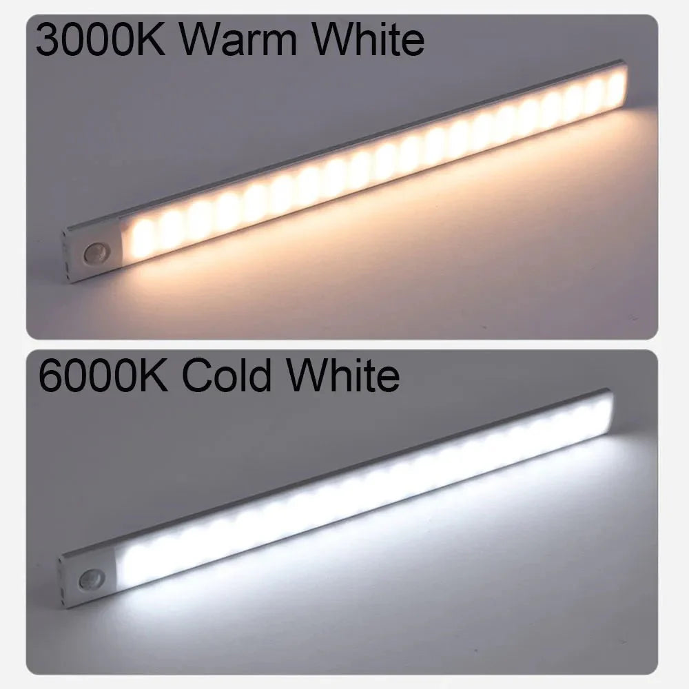 LumiGuard Trio: Motion Sensor Night Light - 3 Colors - White