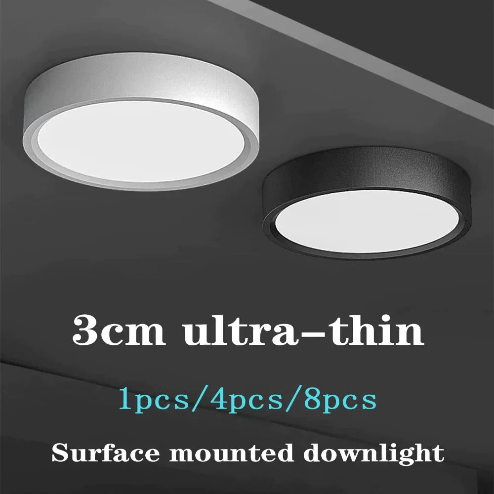 SlimGlow Elite: Ultra-Thin LED Ceiling Light - 15W