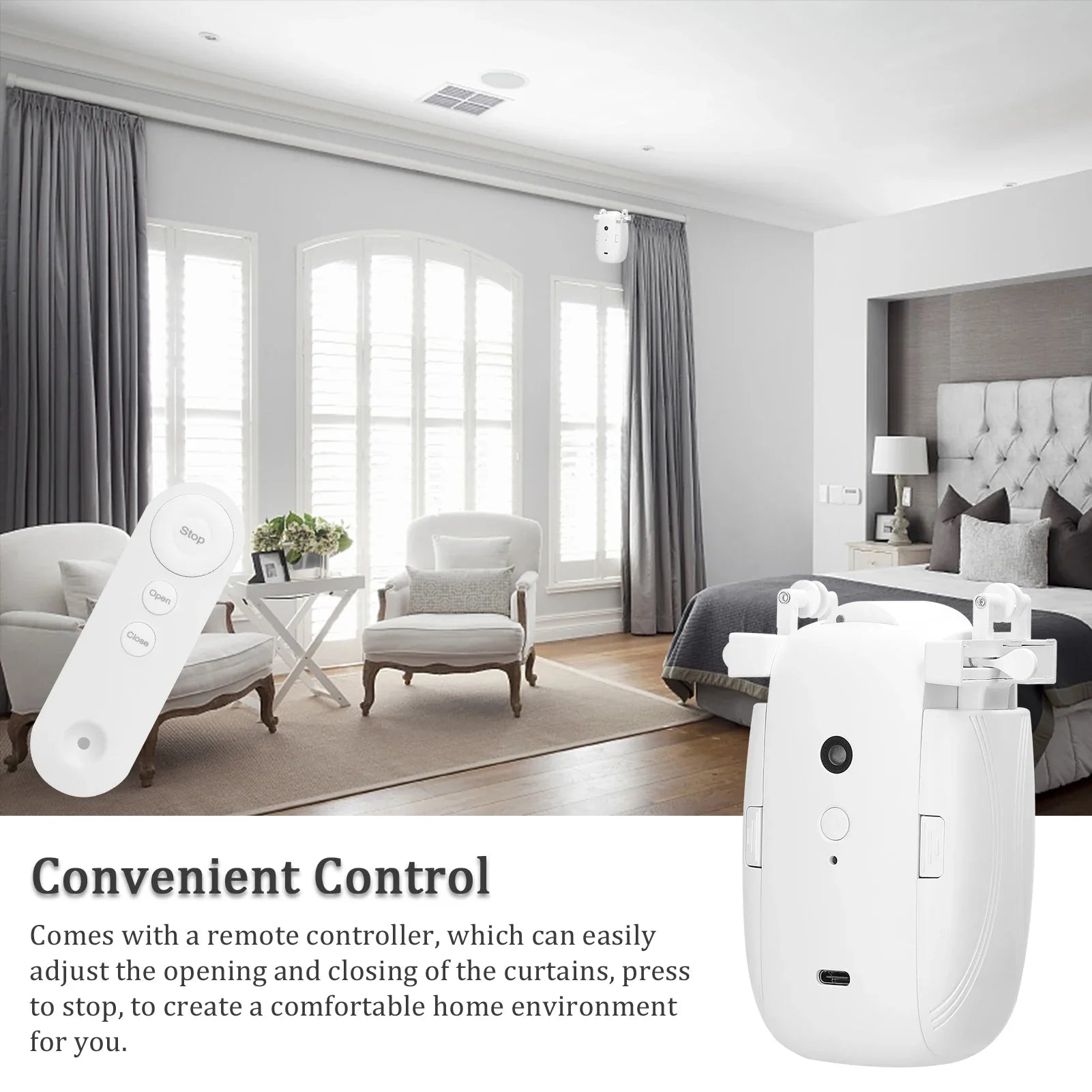 TriFlex Glide: 3-in-1 Smart Curtain Automation