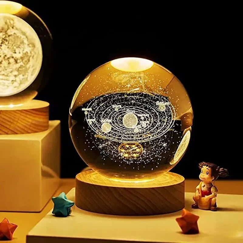 LunaGlow Sphere: Elegant Globe Night Light