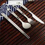 TitanElite: 4-Piece Pure Titanium Cutlery Set