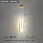 LumiOval Gold: Minimalist LED Ceiling Light
