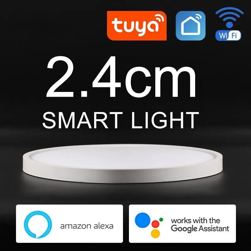 SmartLuxe 24W: Modern LED Ceiling Light